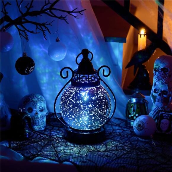 Lanterns Decorative Indoor Color Changing, Hanging Halloween Lantern Decor - Picture 4 of 8